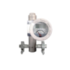 Metal tube rotameter horizontal mounting tri-calmp connection with LCD indicator
