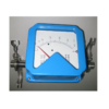 Metal tube rotameter vertical mounting tri-clamp connection pointer indication squre dial