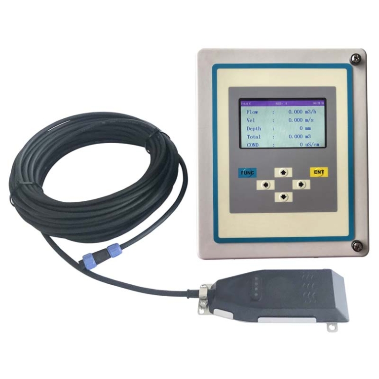 Wall-Mounted Doppler Open Channel Flow Meter