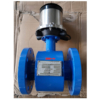 In-line electromagnetic flow meter battery powered
