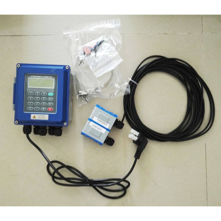 Medidor de caudal ultrassónico de parede HGLS-2000B com sensor de fixação